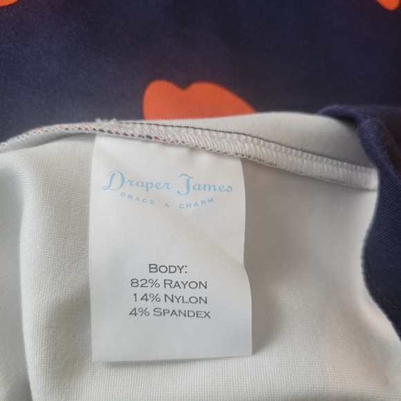 DRAPER JAMES, Ponte Mini Shift Dress, Size-Large, Poppy Design - Picture 4 of 9